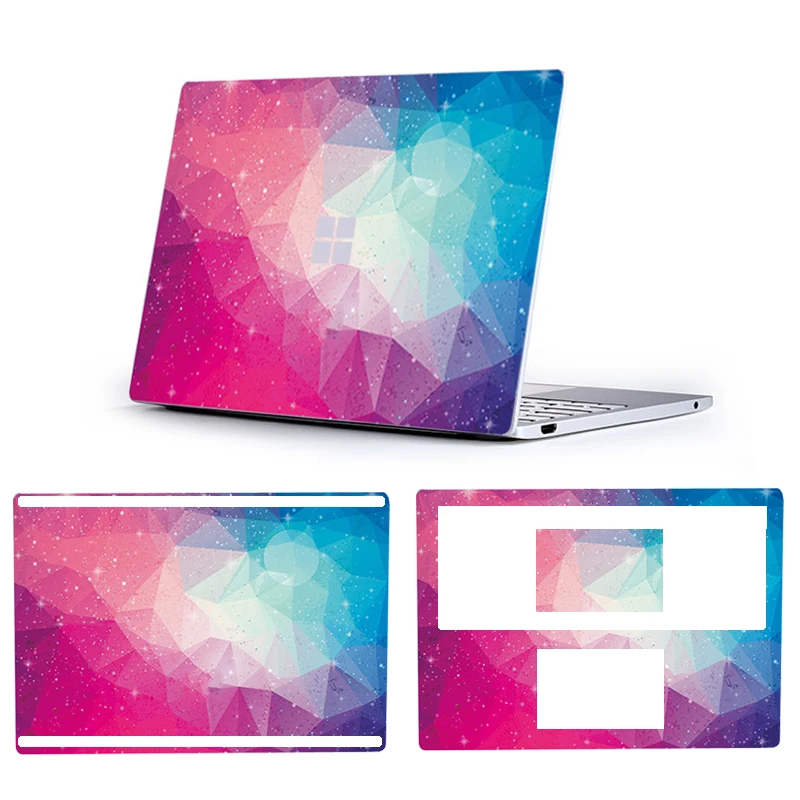Tanie Naklejki na laptopa dla microsoft surface Book 2 13.5 15 13.5 cal drukuj pełna ochrona winylu naklejki obudowa komputera