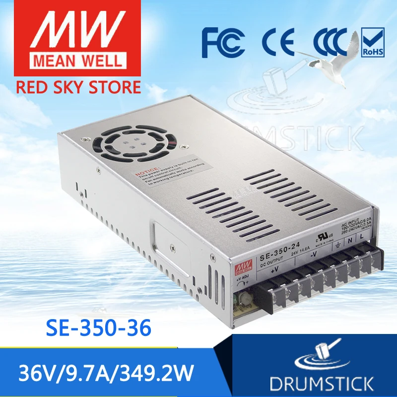 Meanwell SE-350-36 36 В 9.7A meanwell SE-350 349 2 Вт Один выход импульсный источник питания |