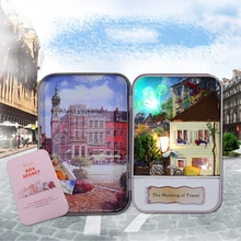 Коробка секретный DIY Кукольный дом Миниатюрный с мебели кролик кронштейн сладкий подарок для детей значение Путешествия Игрушка T003# D