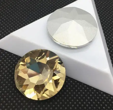 All Sizes Colors 8 10 12 14 16 25 27 mm Round Baoshihua Glass Crystal Stone Pointed back High Quality Flat Top Rhinestone 