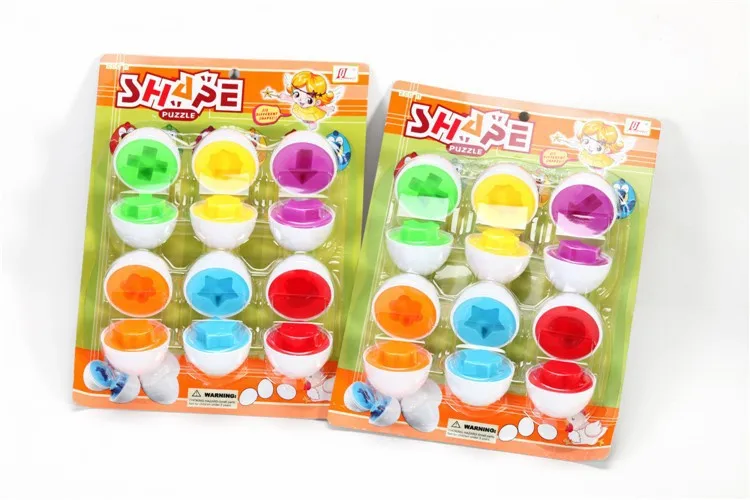 6 яиц набор детей перспективность Цвет Форма видения тренинг нетоксичные игрушка Пластик Соответствующие Яйца