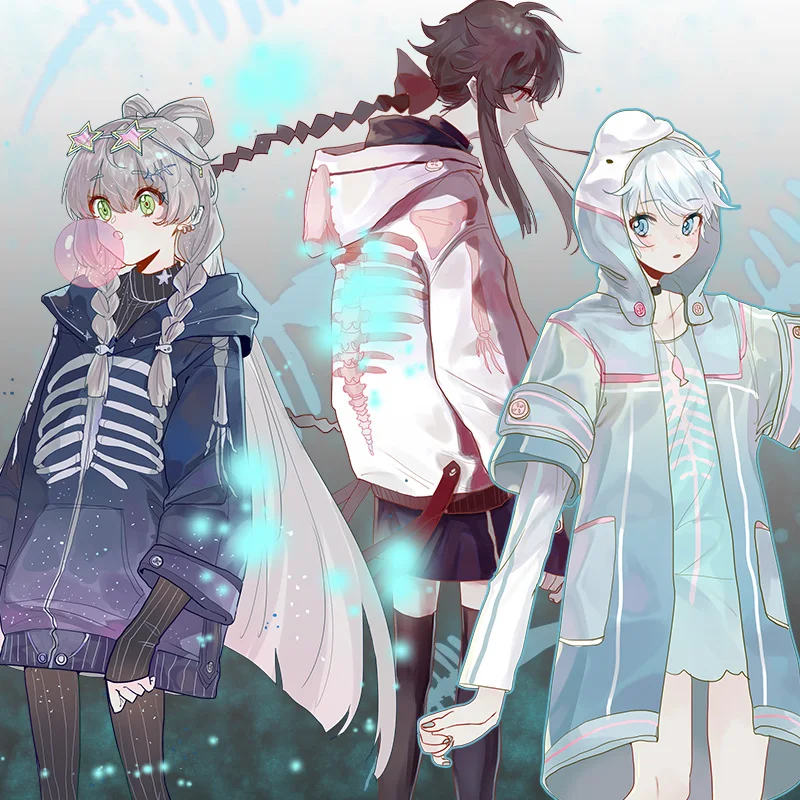 VOCALOID косплей Yan He Luo Tianyi Yue Zheng Ling Whale Bone Cemetery костюм повседневная форма|Костюмы
