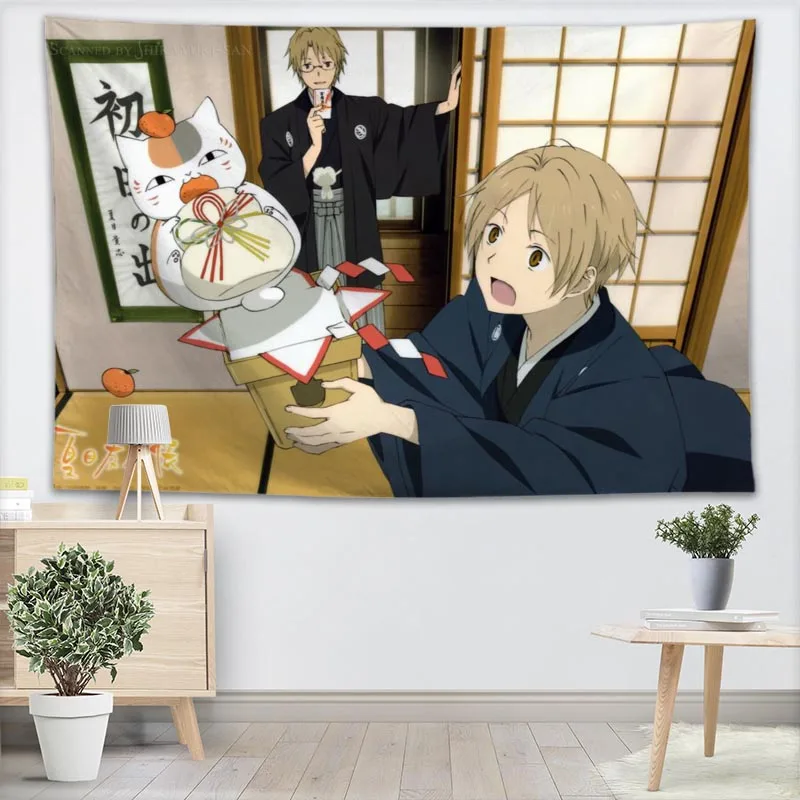 Гобелен Natsume Yuujinchou аниме гобелен настенный гобелен лес гобелен покрывало йога коврик одеяло кровать скатерти - Цвет: 20