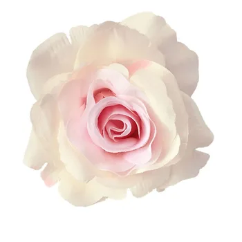

25 pcs DIY Artificial Rose Flower Heads silk decorative flower background hotel wall decor DIY Road led wedding bouquet