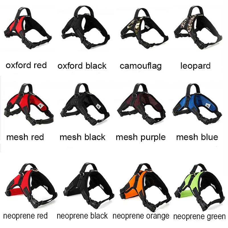 Dog Harness For Small Large Dogs Pet Products Big Adjustable Dog-Collar Harness Leash Lead Vest Dog Harness Chihuahua K9 Supplies Accessories  (3)