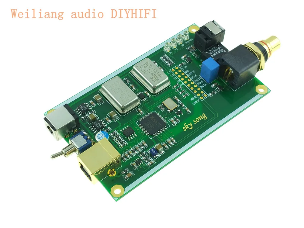 

XMOS XU208 asynchronous USB SPDIF sound card coaxial optical output digital interface IIS DSD256 spdif dop64 for hifi audio
