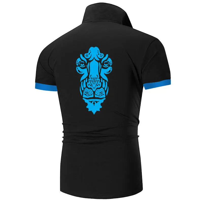 

Brand polo shirt men's fashion Polo Men's black shirt Men's