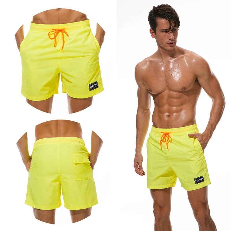 Новинка, быстросохнущие мужские пляжные шорты Escatch, летние шорты для занятий спортом, бега, спортзала, шорты для серфинга, пляжные шорты для мужчин 4XL