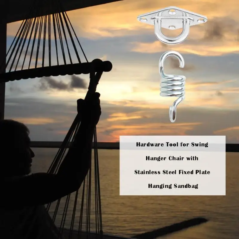 Гамак стул Висячие аксессуары комплект Весна+ поворотные крючки+ потолочный