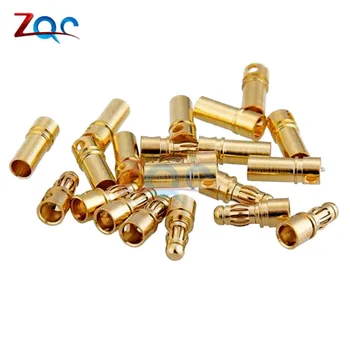 

20pcs/lot 10Pairs 3.5mm Gold Plated Male Female Bullet Banana Connector Plug For ESC Battery Motor