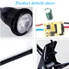 3W EU plug cable LED Hoses Wall Lamp Flexible Home Hotel Bedside Reading Light Moder Book Lights Aluminum with switch AC85-265V 4