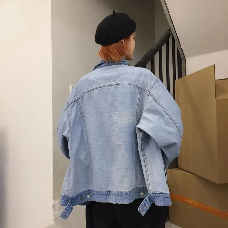 Whitney Femmes Designer Mode 2019 2 Veste Jean Denim Wang Style Côtés Streetwear Porter Manteau Automne Printemps rHqUrB1wO