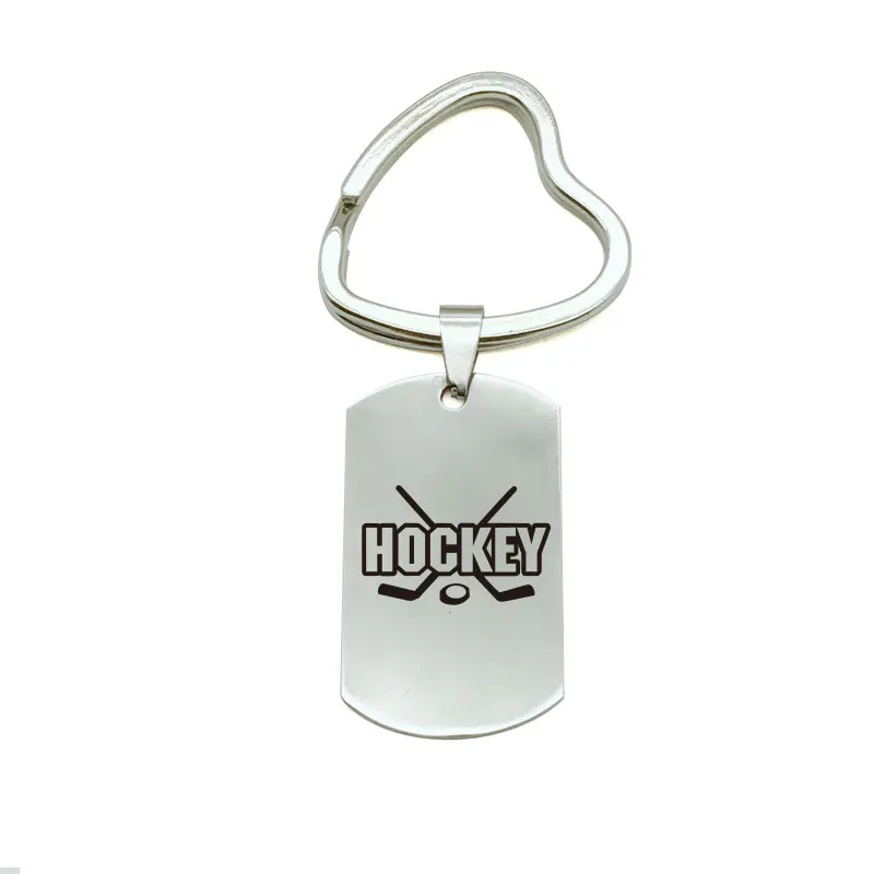 

Hockey Vinyl Creative Movement Keychain Metal Keychain Key Ring Bag Couple Keychain Car Keyring Gift men Women C5-1191
