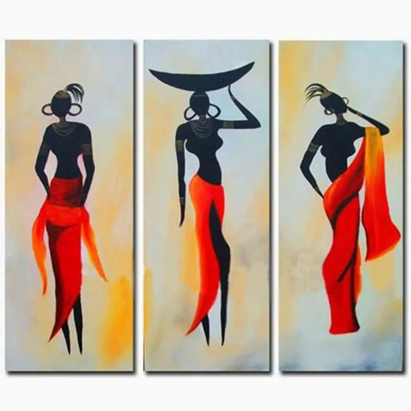 Abstract African Women Paintings Handpainted Figure Oil Painting Modern ...