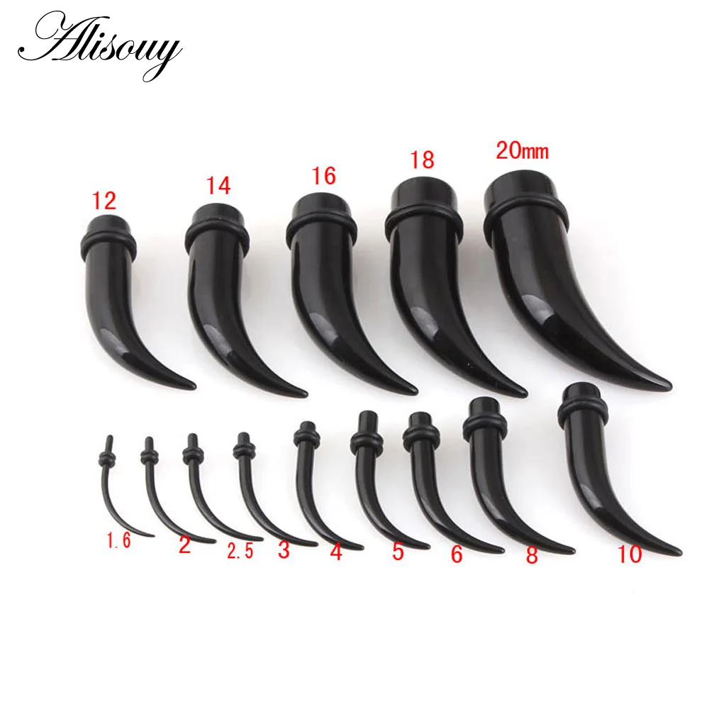 Alisouy 1 piece Acrylic Ear Tapers Expander Stretching Ear Stretchers