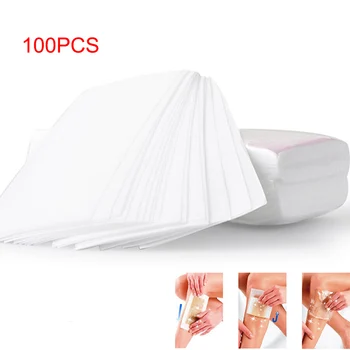 

Hot 100 Pcs/Set Depilatory Papers Nonwoven Cloth For Face Neck Arm Leg Body Hair Removal Wax Paper Beauty Tools High Quality wyt