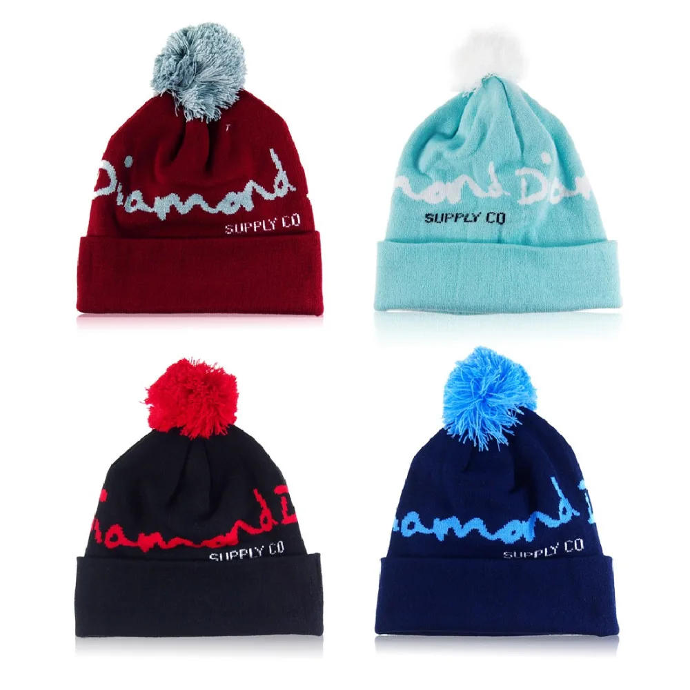 

2017 Top Sale Diamond Shape Beanie Sport Style Winter Cap Men Hat Beanie Knitted Winter Hats for Women Men Fashion Caps 1 pcs
