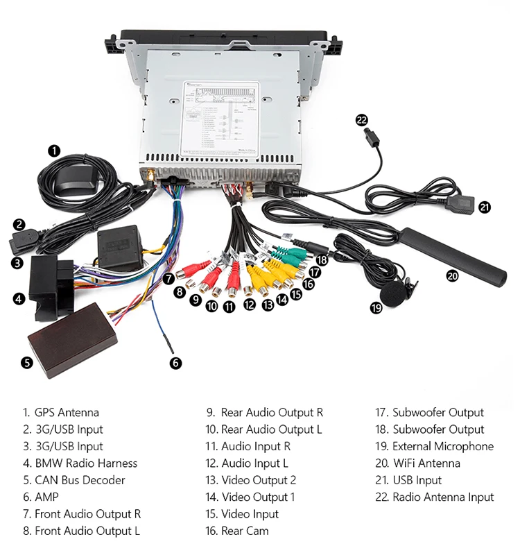 Top 7" Android 8.0 Octa-Core Car DVD Multimedia Navigation GPS Radio for BMW 3 Series E46 1998-2006 with Split Screen Mode Support 7