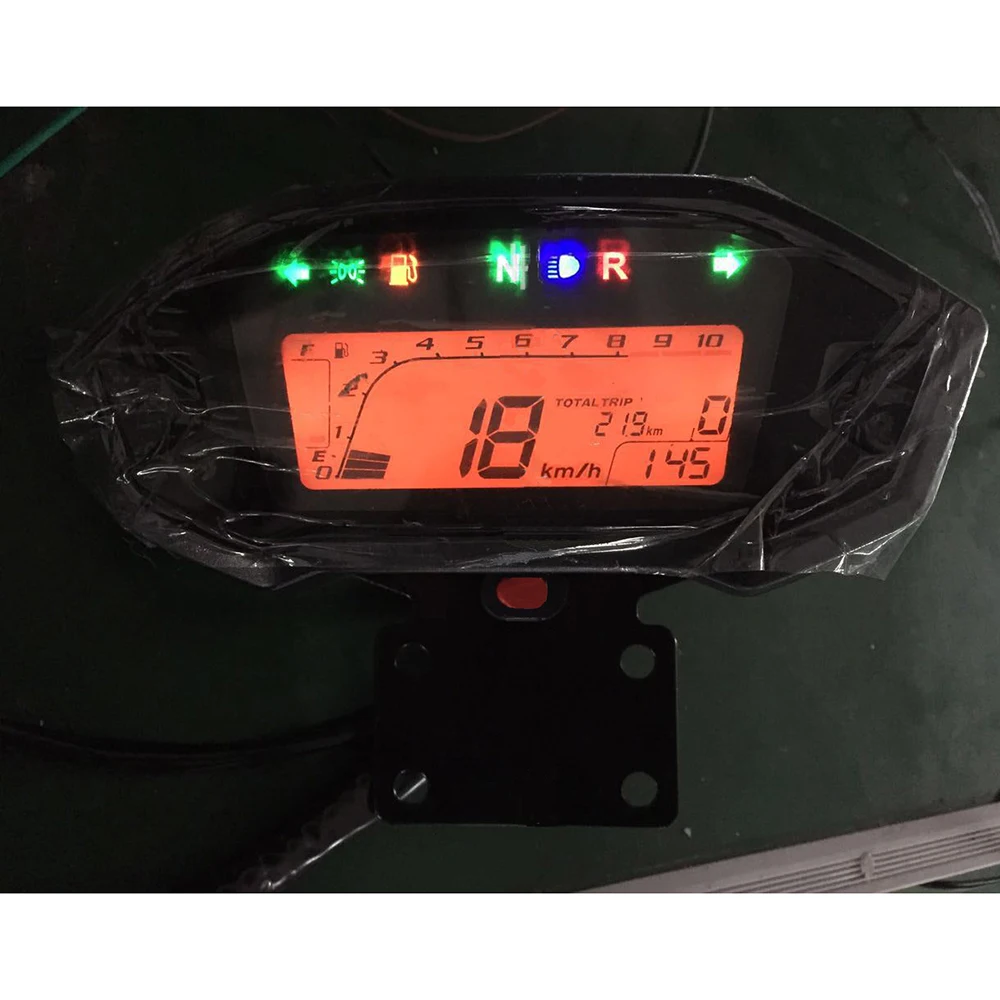 199KM/H Motorcycle Adjustable Tachometer Speedometer LCD Digital Odometer With Sensor With Bracket Modified For ATV 199KM/H Motorcycle Adjustable Tachometer Speedometer LCD Digital Odometer With Sensor With Bracket Modified For ATV