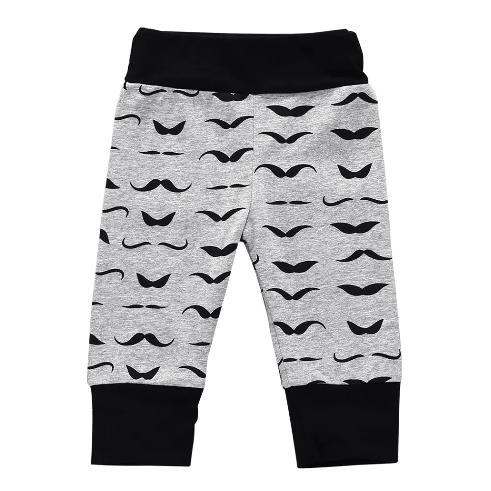 

Baby Pants Cartoon Mustache Pants Spring Cotton Babys Boys Girls Infant Newborn Trousers Boy Girl Leggings Knitted Clothing