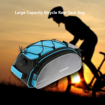 

Lixada 13L Cycling Bags Outdoor Cycling Bike Rack Seat Bag Rear Trunk Pannier Backseat Bag Handbag Bicycle Rear Seat Bag