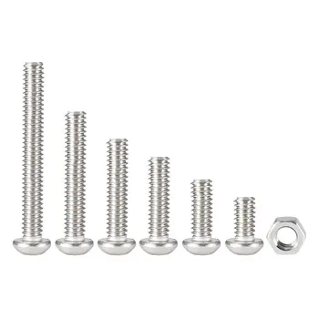 

Newest 440pcs M3 M4 M5 Alloy Steel Hex Socket Button Head Cap Bolts Screws Nuts Set Button Head Hex Socket Nut Bolt Sets