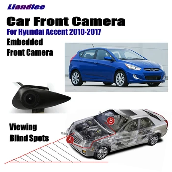 

Liandlee For Hyundai Accent 2010-2017 2015 Car Front View Logo Embedded Camera / Cigarette Lighter / 4.3" LCD Monitor Screen