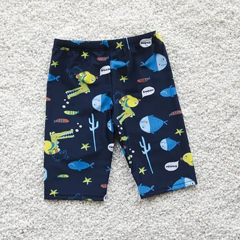 Boys Swim Trunks For 3-12Y Kids Knee Length Shorts Swim Beach Wear Fifth Pants Cartoon Boys Kids Trunks Swimsuit Bathing Suits 2