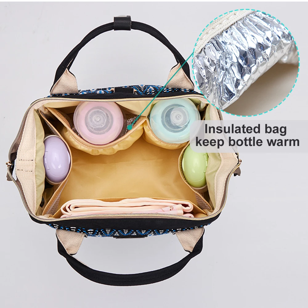 Мода пеленки мешок Multi-Функция путешествия рюкзак сумка большой Ёмкость с оскорбил карман Сумки для подгузников для ухода за ребенком