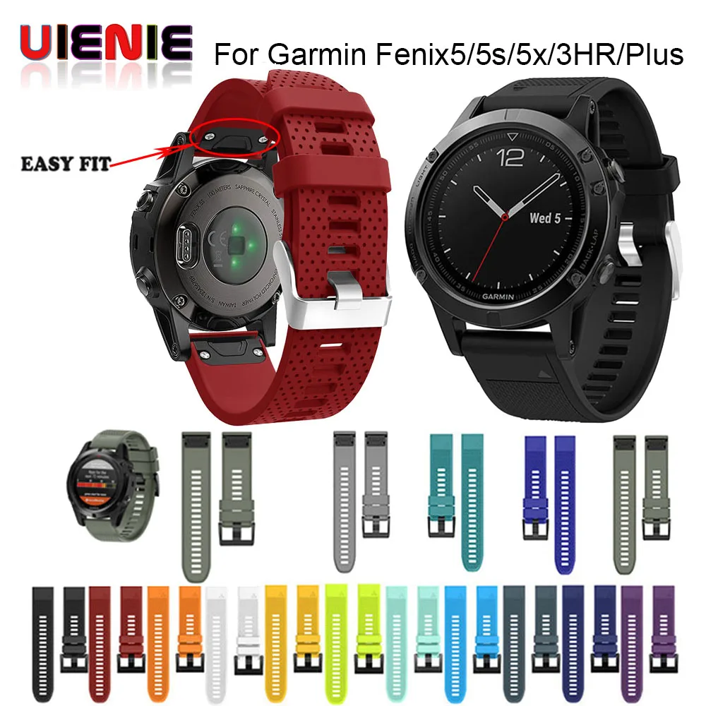 26 мм быстросъемный ремешок для Garmin Fenix 5X/3/3HR Band спортивный силиконовый часов легко