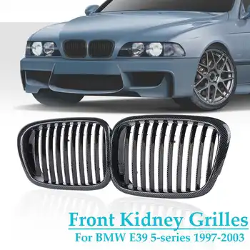 

2pcs OEM Style Car Front Black Wide Kidney Grille Grill For BMW E39 5-Series 525i 528i 530i 540i M5 1997 1998 1999 2000 01-2003