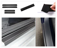 4Pcs auto parts carbon fiber door plaque anti-scratch protective film for Audi A4 Avant A4 Cabriolet A6L A8L