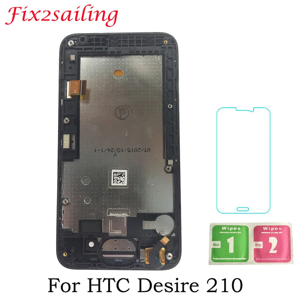 

Mobile Phone LCDS Screen For HTC Desire 210 Dual SIM LCD Display Touch Screen With Frame Digitizer Assembly Replacement Display