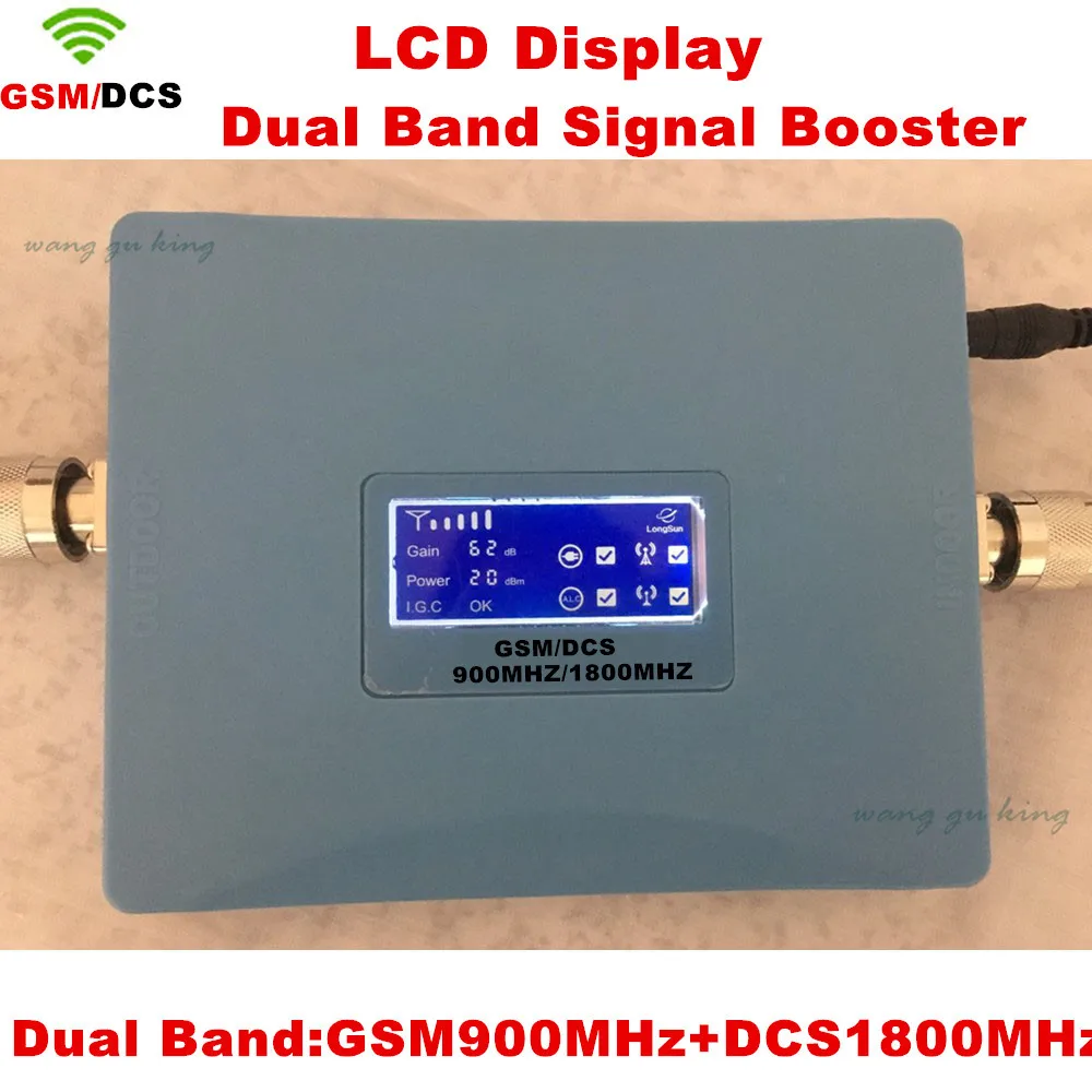 

900 /1800mhz LCD display dual band mobile signal booster cell phone GSM DCS 4G signal repeater,GSM DCS signal amplifier