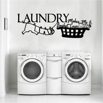 

Classic laundry Stickers Vinyl Wall Decals For Laundry Room Wall Sticker Decor Poster home accessories Wall Decal muursticker