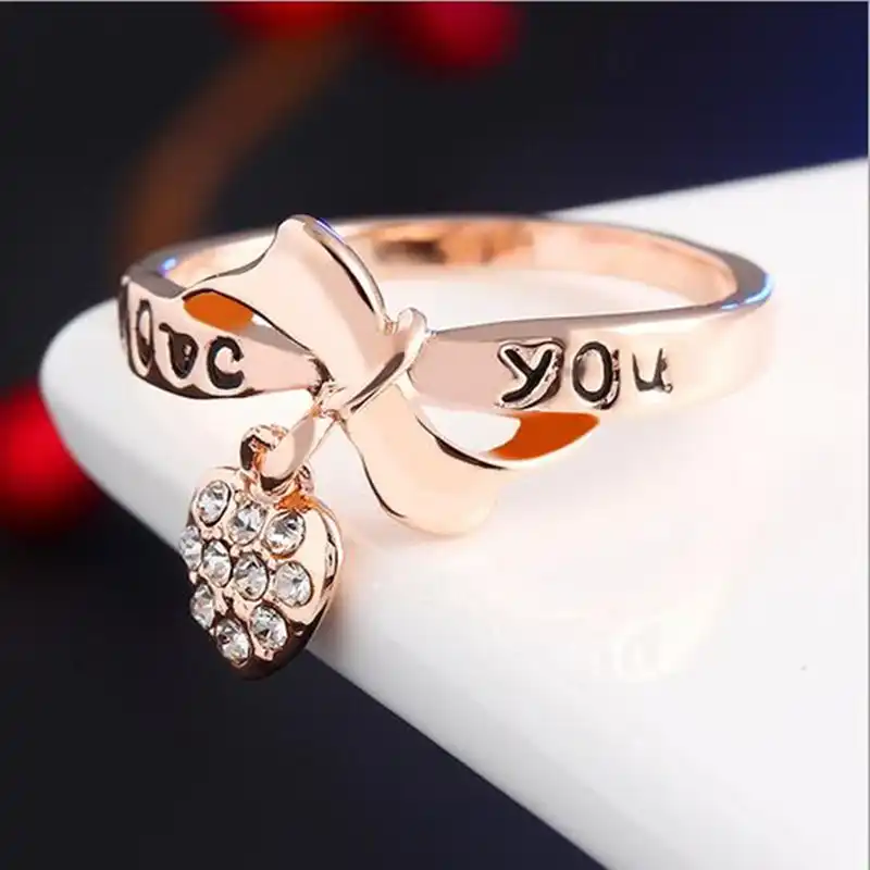 Горячая Распродажа Женская фотография с бантом модель 8RD86|rhinestone ring|ring forrings for lovers |