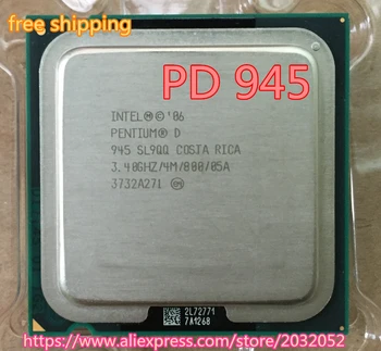 Original Intel Pentium PD945 Processor (3.40 GHz/4M /800 MHz)Desktop LGA775 PD 945 D 945 CPU free Shipping Sell PD 950 PD 960!