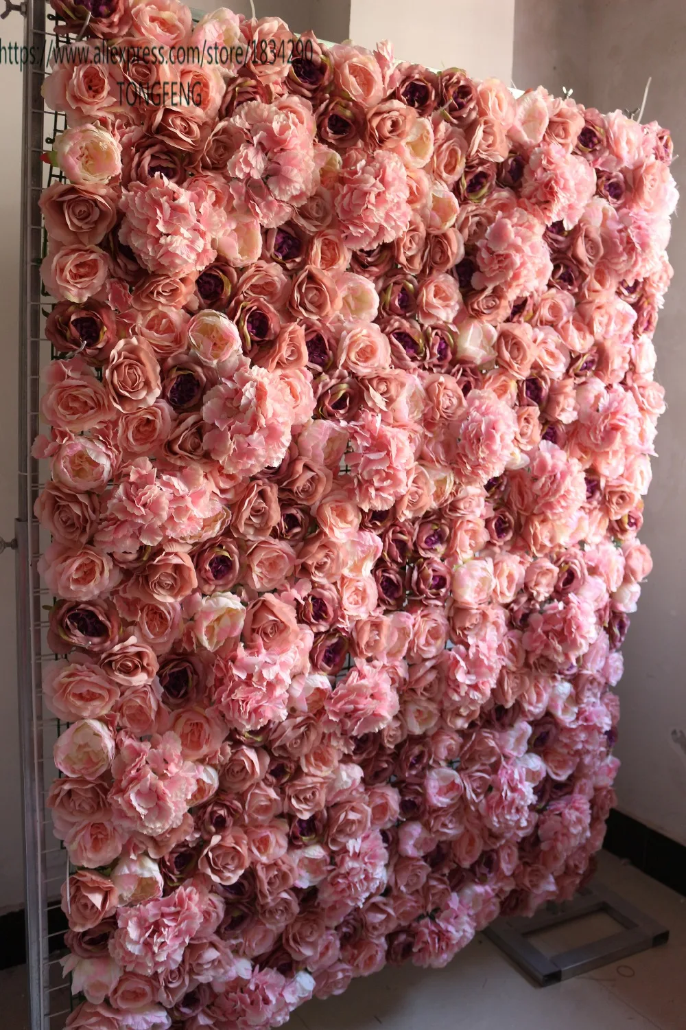 Tongfeng Wedding Flower Wall Flower Runner Artificial Silk Rose Peony Hydrangea Wedding Bacdrop Decoration Mixcolor 10pcs Lot Artificial Silk Artificial Silk Rosessilk Roses Aliexpress