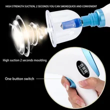 Vacuum Cupper Electric USB Charged Vacuum Massage 12 Cupping Scraping Removal Cold Dampness Suction Cup Air Massage Ventosas