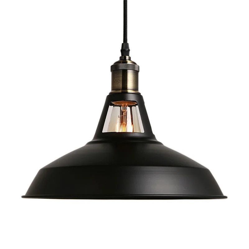 

Industrial retro Art Pendant light black/white Barn Mini Metal Pendant Lamp kitchen/doorway/loft/shop/cafe/bar/ktv/bathroom/home