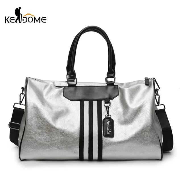 Cheap Women Soft Leather Fitness Gym Bags for Men Striped Webbing Training Shoulder Sport Bag Handbag Travel Bag Sac De Sports XA2WD Cheap Women Soft Leather Fitness Gym Bags for Men Striped Webbing Training Shoulder Sport Bag Handbag Travel Bag Sac De Sports XA2WD