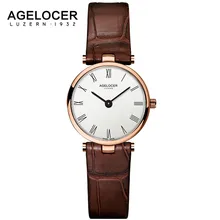 AGELOCER Swiss Brand Women Watches Ladies 2017 Luxury Famous Female Clock Quartz Watch Wrist Relogio Feminino Montre Femme