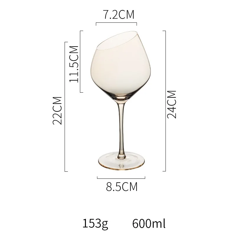 Европейский стиль со скошенным стеклом большой высокий бокал для шампанского Красного вина бренди снифтеры Питьевая утварь пивная вода напиток подарок для взрослых