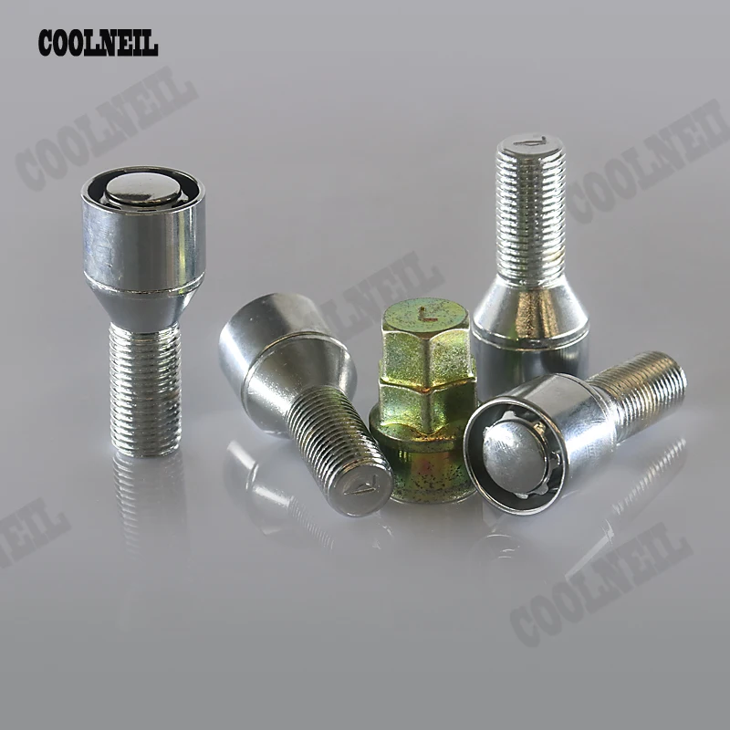 

1Set 4+1 Wheel Bolt Lock Security Lug Nut Set With Key (M14X1.5)