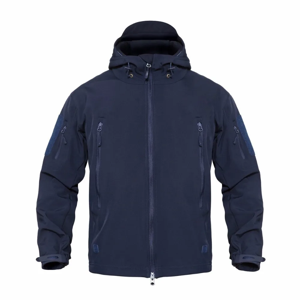 XS-5XL тактическая куртка из кожи акулы V5.0, мягкая оболочка для мужчин и женщин, для альпинизма, походов, тренировок, охоты, водонепроницаемая ветрозащитная куртка - Цвет: swat blue