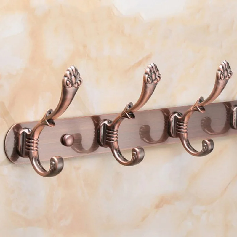 

Quality Wall Mounted Coat Cloth Robe Hat Hook Rack Hanger Holder Vintage Style For Bathroom Accessories