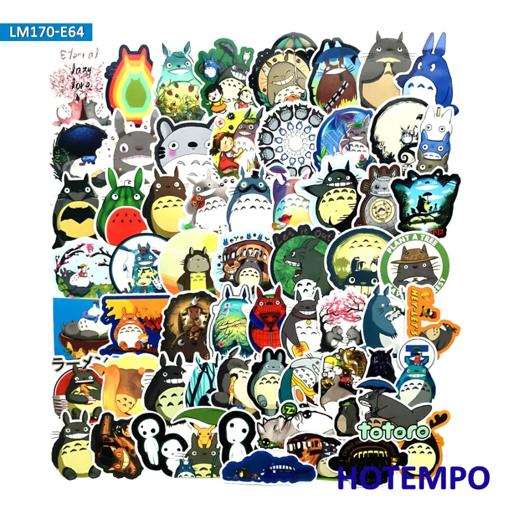 50/60pcs Classics Anime Cute My Neighbor Totoro Stickers for Mobile Phone Laptop Luggage Guitar Case Skateboard Bike Stickers 50/60pcs Classics Anime Cute My Neighbor Totoro Stickers for Mobile Phone Laptop Luggage Guitar Case Skateboard Bike Stickers