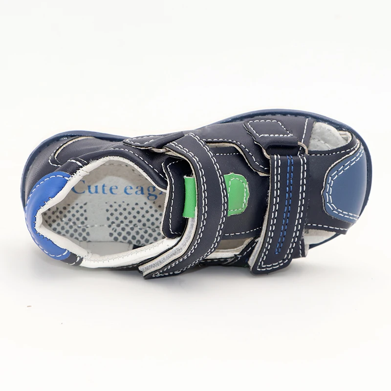 Cute Eagle Children Sandals Summer Pu Leather Orthopedic Sandals  Toddler  Shoes Boys Closed Toe  Beach shoes Baby Flat Shoes 5