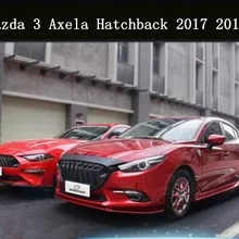 JIOYNG ABS краска для автомобиля передний бампер Гонки Грили решетка Вокруг Накладка для Mazda 3 Axela хэтчбек