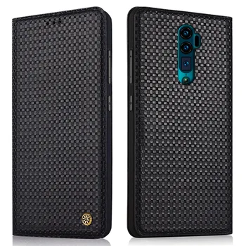 

High-end Genuine Leather Magnetic Flip Cover Mobile Phone Book Case For OPPO Reno/Reno 10x Zoom/Realme 3 Pro Phone Case Funda